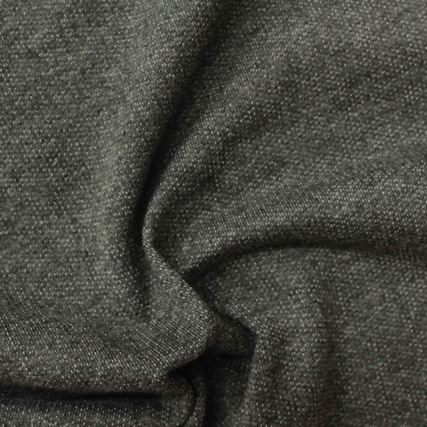 Dark Grey Marl French Terry, Poly-Viscose, 246 gsm