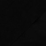 100% Polyester French Terry Fabric, 258 gsm, 145 cm — Black