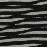 Black Horizontal-Stripe Jacquard, Polyester — texture