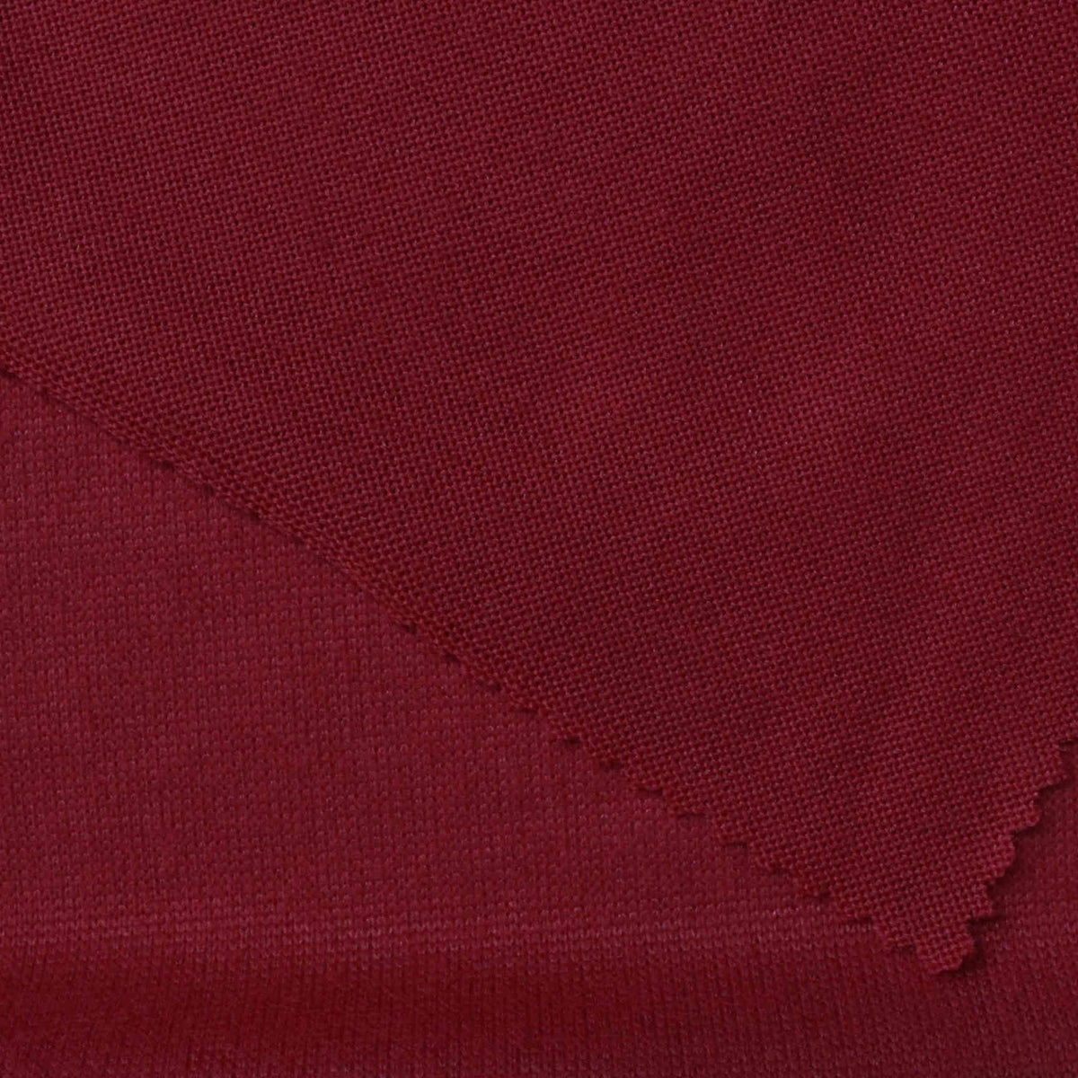 Polyester Stretch Chunky Knit Fabric, 172 gsm, 170 cm — Red