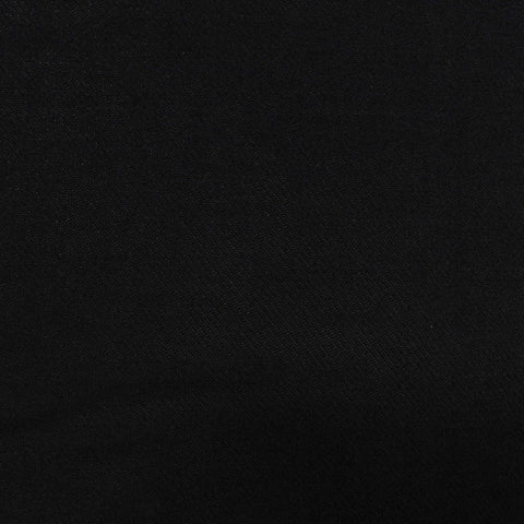 Polyester Stretch Chunky Knit Fabric, 195 gsm, 190 cm — Black