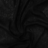 100% Polyester Chunky Knit Fabric, 100 gsm, 135 cm — Black