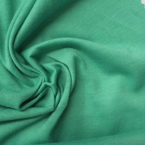 Polyester Viscose Jersey Knit Fabric, 133 gsm, 185 cm — Green