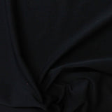 Polyester Stretch Jersey Knit Fabric, 158 gsm, 175 cm — Black