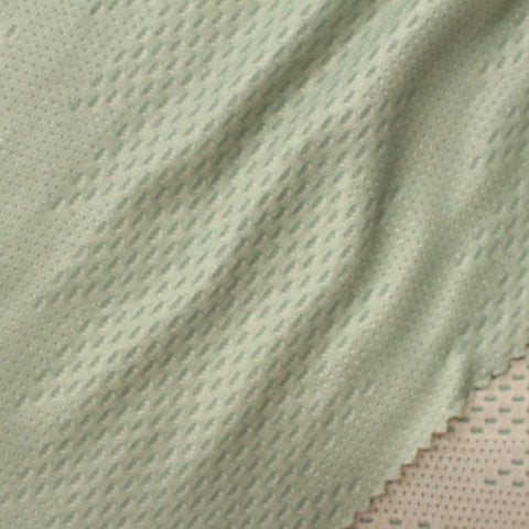 Light Green Dot Interlock Knit, Viscose-Poly