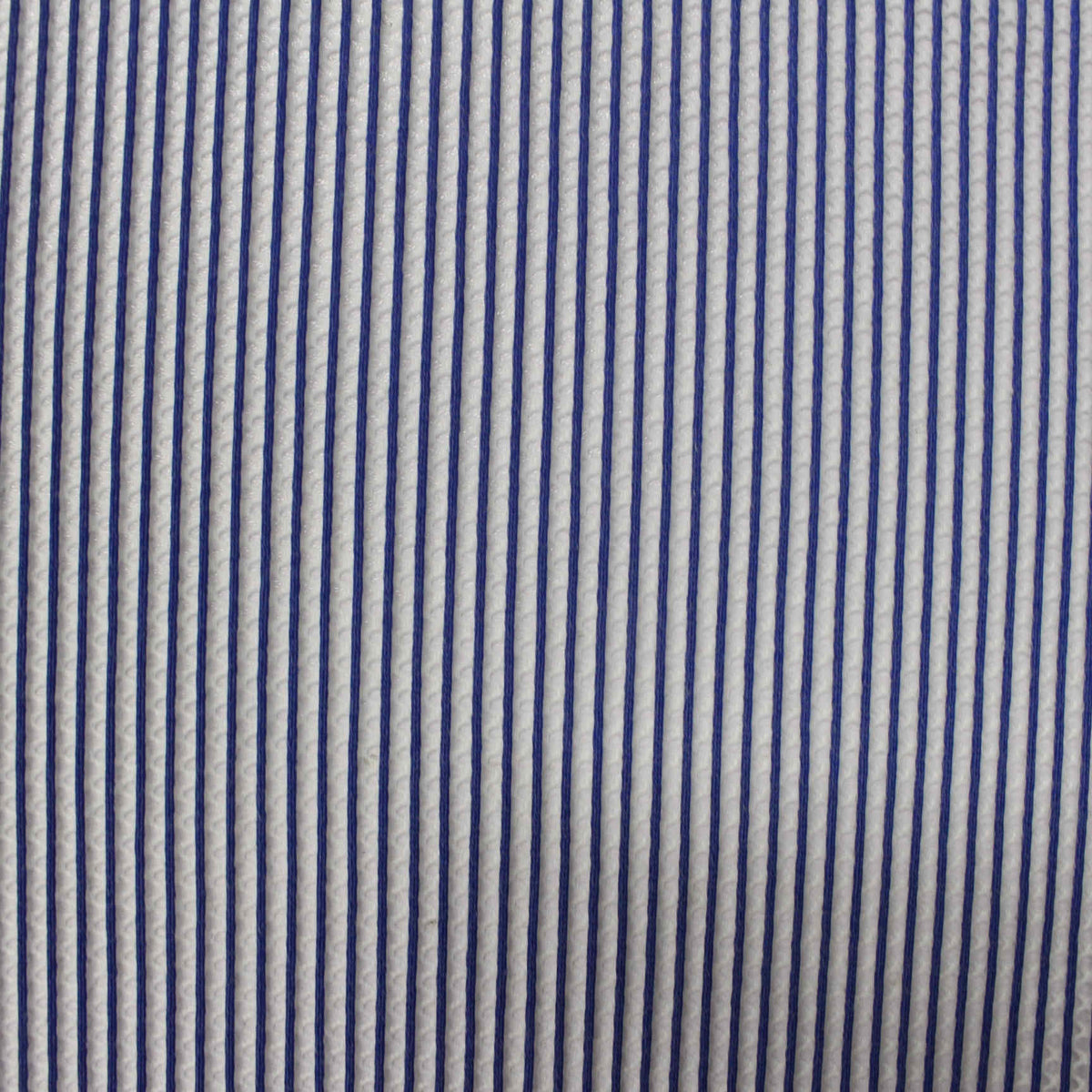Blue Vertical-Stripe Warp Knit, Polyester, 200 gsm