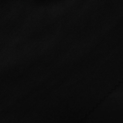 100% Polyester Ponte Knit Fabric, 245 gsm, 155 cm — Black
