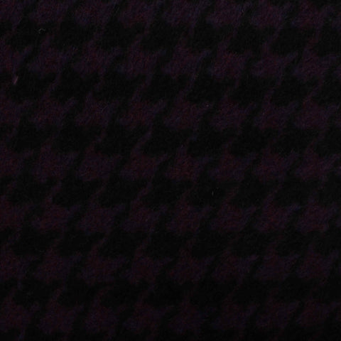 Dark Purple Houndstooth Knit, Polyester