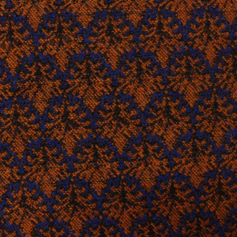 Orange Geometric Jacquard, Polyester