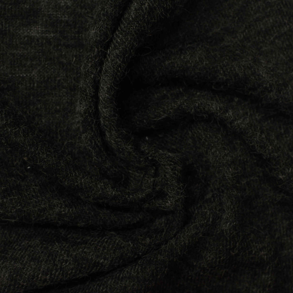 Polyester Acrylic Stretch Chunky Knit Fabric, 115 gsm, 150 cm — Grey