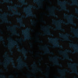 Teal Houndstooth Knit, Wool