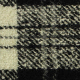 Black Plaid Knit, Poly-Acrylic — texture
