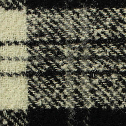 Black Plaid Knit, Poly-Acrylic