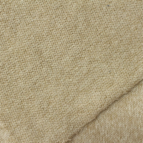 Light Beige Marl Chunky Knit, Viscose-Poly, 160 gsm