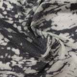 Dark Grey Abstract Rib Knit, Poly-Viscose