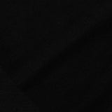 100% Polyester Chunky Knit Fabric, 212 gsm, 175 cm — Black