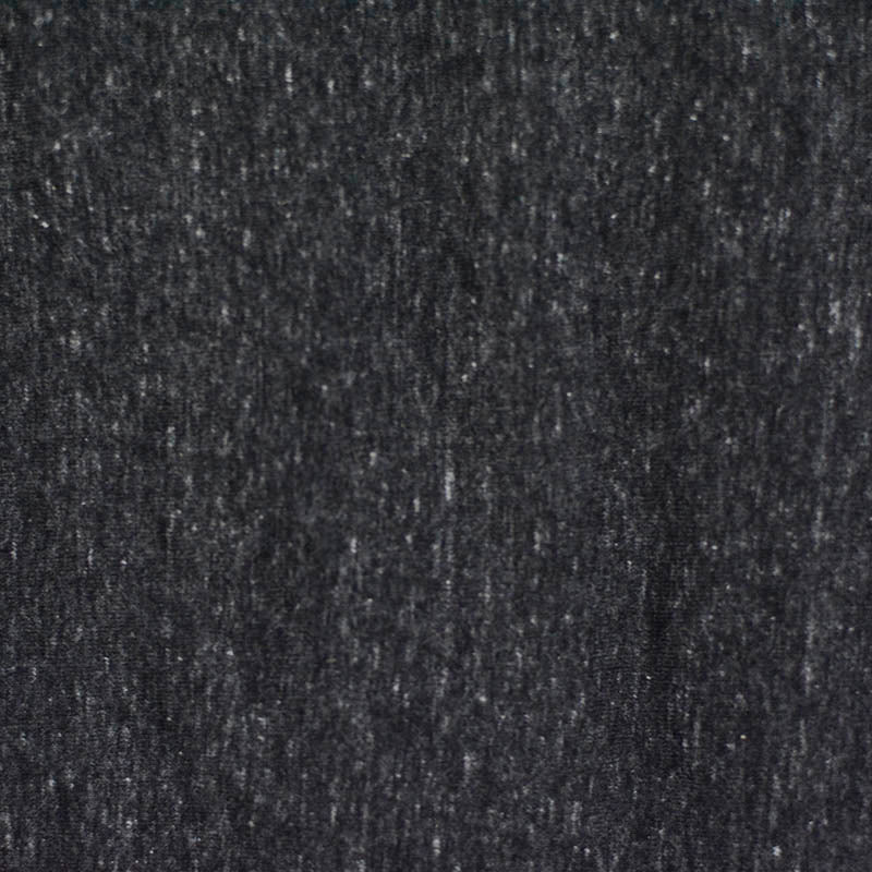 Dark Grey Marl Jersey Knit, Cotton-Poly, 139 gsm