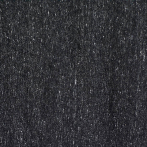 Dark Grey Marl Jersey Knit, Cotton-Poly, 139 gsm