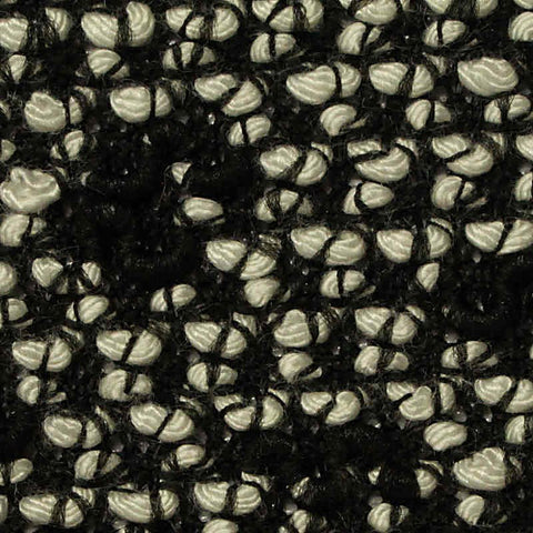 Polyester Viscose Chunky Knit Fabric, 455 gsm, 170 cm — Black