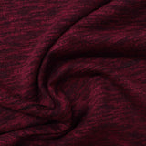Burgundy Fine-Marl Chunky Knit, Cotton-Poly