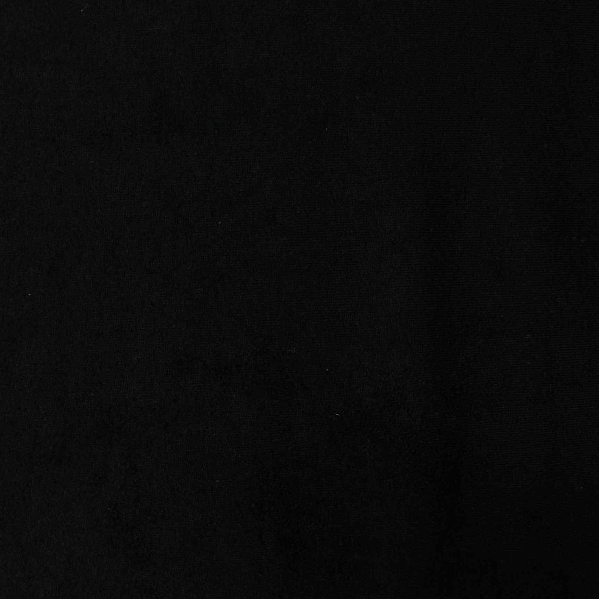 Polyester Stretch French Terry Fabric, 310 gsm, 140 cm — Black