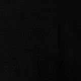 Polyester Stretch French Terry Fabric, 310 gsm, 140 cm — Black