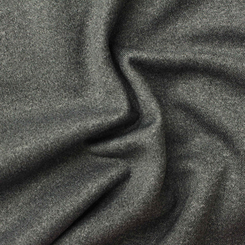 Heather Grey Marl Interlock Knit, Polyester, 260 gsm