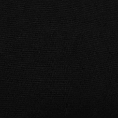 Polyester Stretch Jersey Knit Fabric, 116 gsm, 180 cm — Black