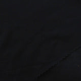 Polyester Stretch Jersey Knit Fabric, 108 gsm, 160 cm — Black