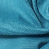 100% Polyester Rib Knit Fabric, 168 gsm, 175 cm — Blue — texture