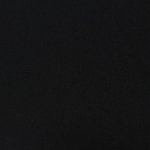 Polyester Stretch Jersey Knit Fabric, 113 gsm, 155 cm — Black