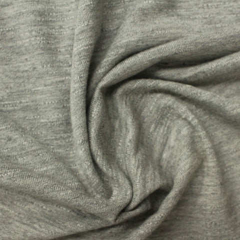 Grey Marl Jersey Knit, Viscose-Poly, 150 gsm