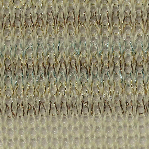 Gold Horizontal-Stripe Chunky Knit, Polyester, 128 gsm