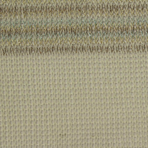 Gold Horizontal-Stripe Chunky Knit, Polyester, 128 gsm