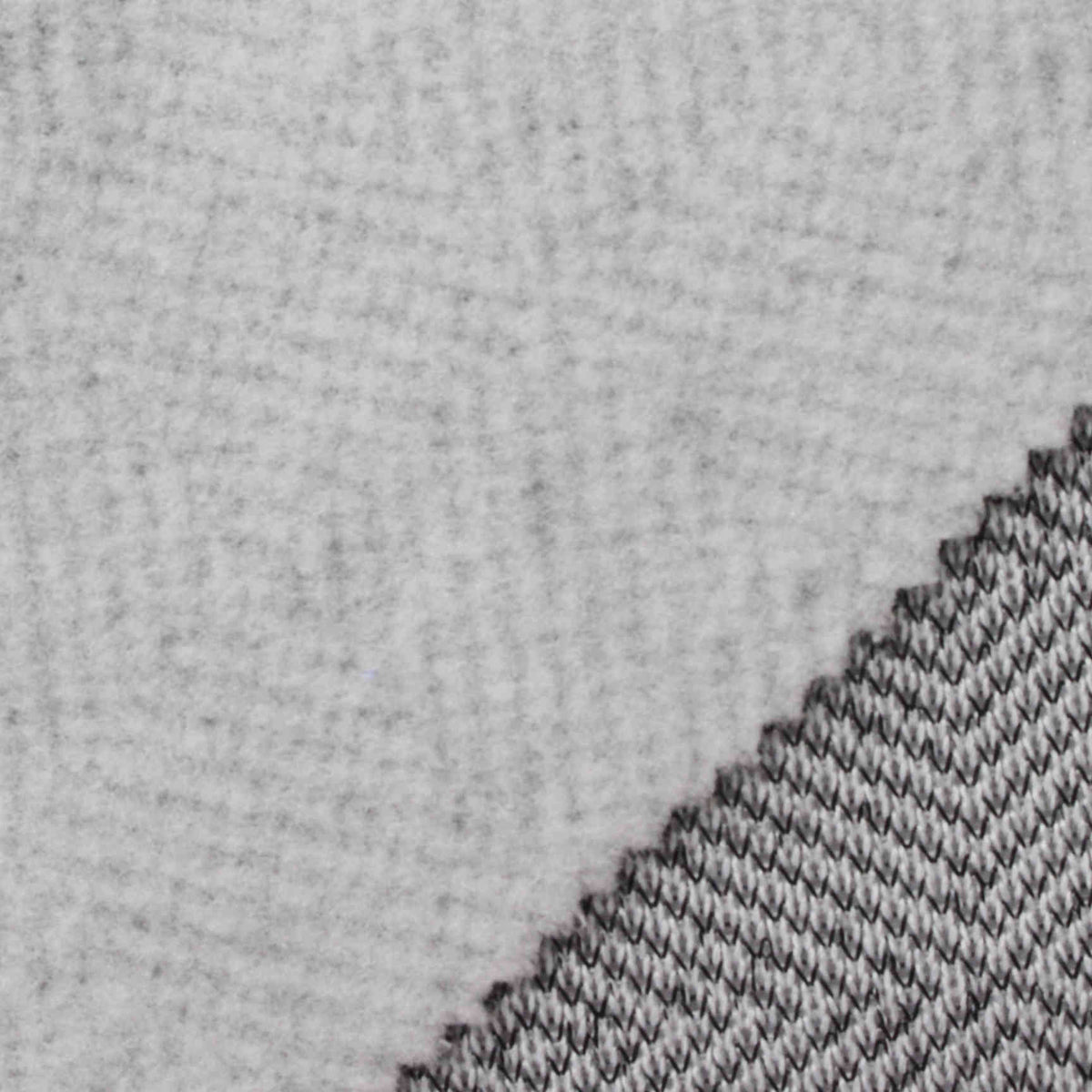 Light Grey Marl French Terry, Polyester, 320 gsm