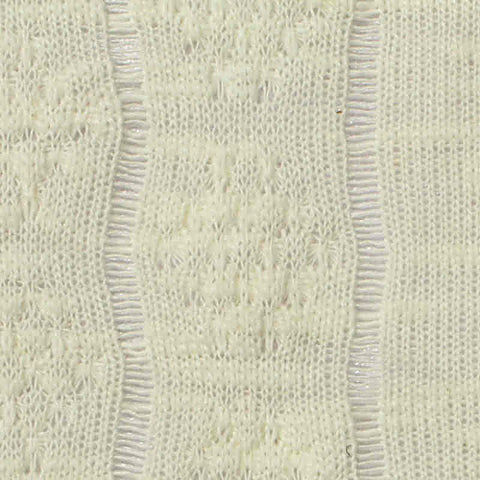 Off-White Fine-Floral Jacquard, Poly-Cotton