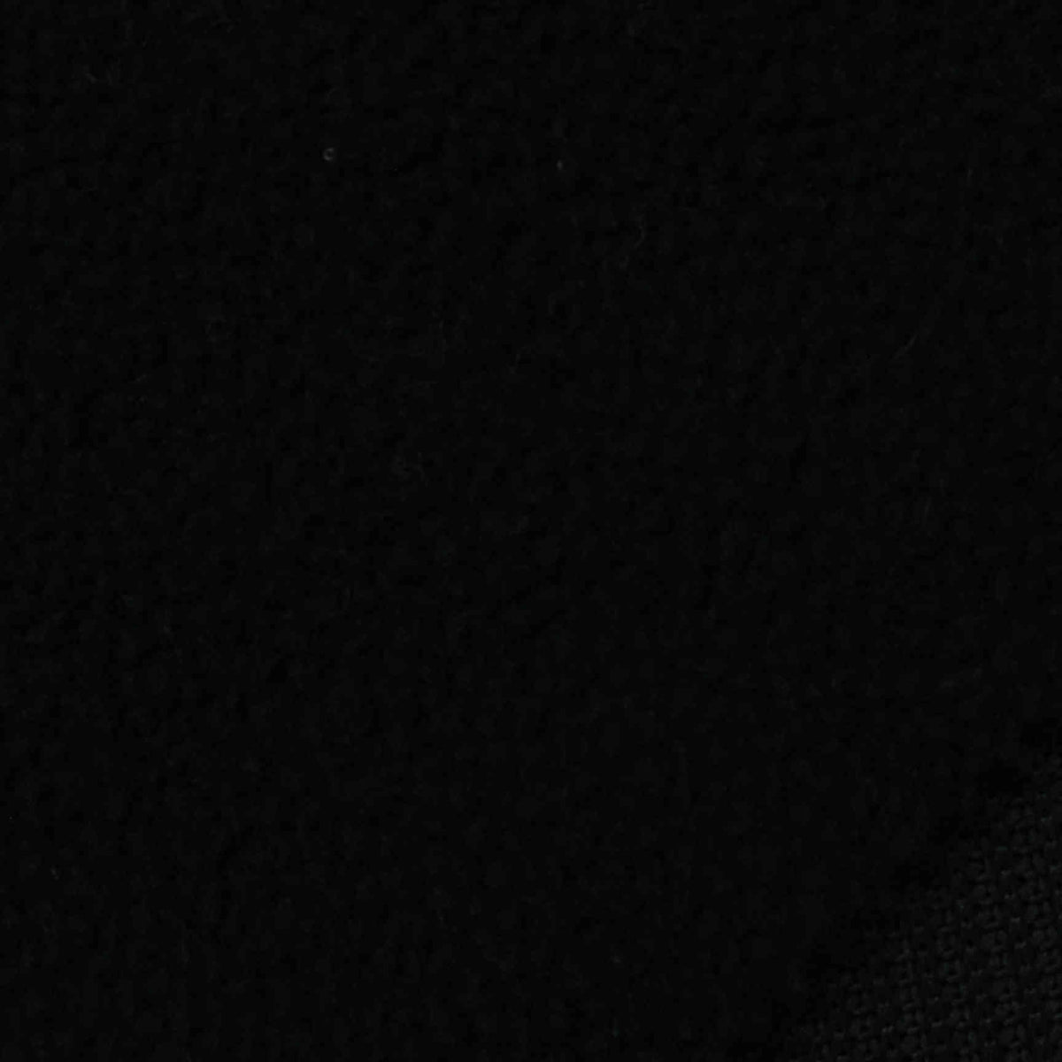 100% Polyester French Terry Fabric, 262 gsm, 170 cm — Black