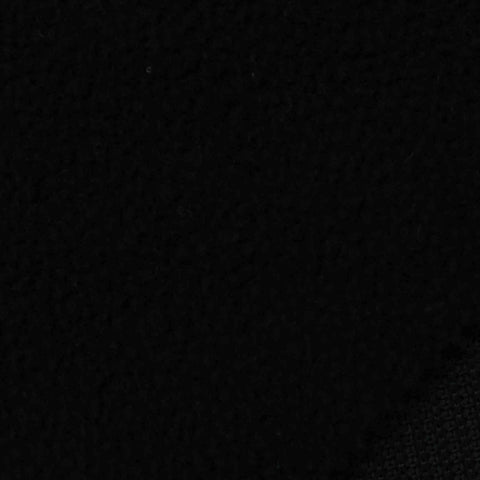 100% Polyester French Terry Fabric, 262 gsm, 170 cm — Black