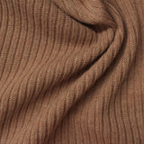 100% Polyester Rib Knit Fabric, 365 gsm, 160 cm — Khaki