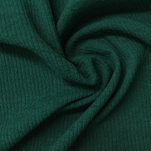 100% Polyester Rib Knit Fabric, 143 gsm, 145 cm — Green