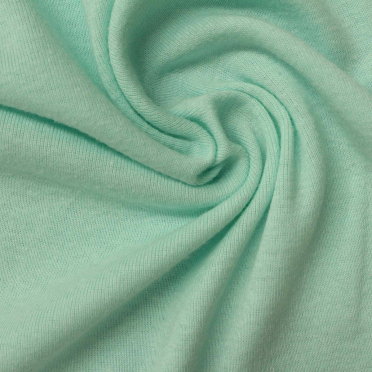 Cotton Polyester Rib Knit Fabric, 175 gsm, 165 cm — Green
