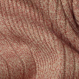 Muted Rose Fine-Marl Rib Knit — texture
