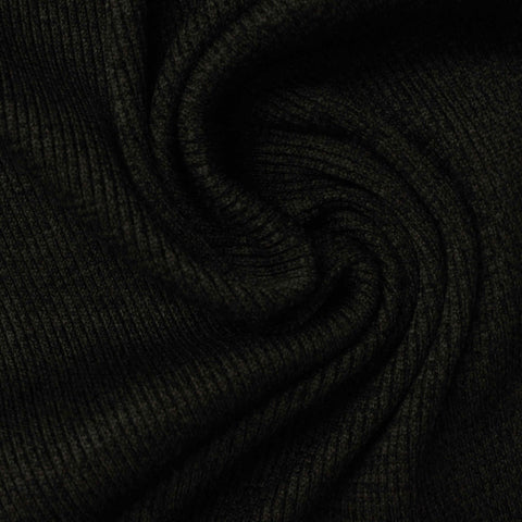 100% Polyester Rib Knit Fabric, 293 gsm, 180 cm — Green