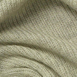 Polyester Viscose Stretch Rib Knit Fabric, 210 gsm, 165 cm — Green — texture