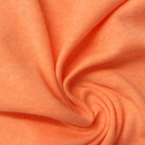 Heathered Orange Marl Rib Knit, Cotton-Poly
