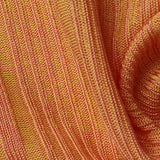 Orange Stripe Rib Knit — texture