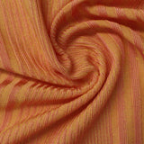 Orange Stripe Rib Knit