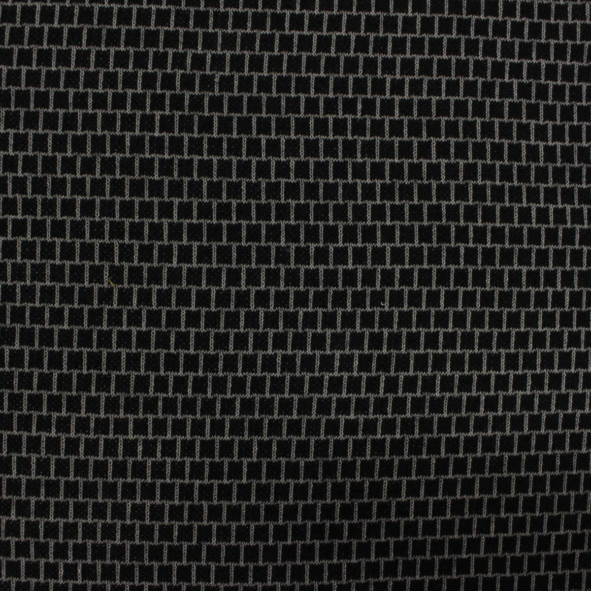 Jacquard Cotton Polyester Knit Fabric, 230 gsm, 160 cm — Black