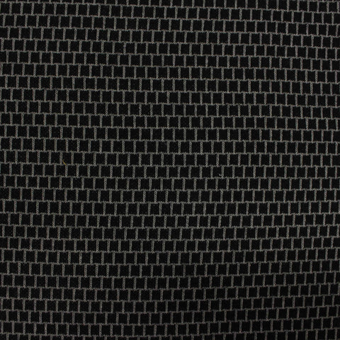 Jacquard Cotton Polyester Knit Fabric, 230 gsm, 160 cm — Black