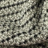 Black Horizontal-Stripe Chunky Knit, Viscose-Poly — texture